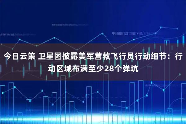 今日云策 卫星图披露美军营救飞行员行动细节：行动区域布满至少28个弹坑